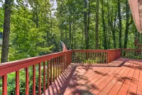 Smoky Mtn Cottage on Creek w/ Lanai & Forest Views - 3-Star