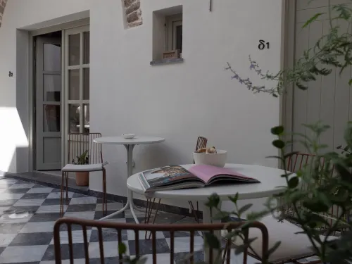 Endotera Chios Apartments - キッチン