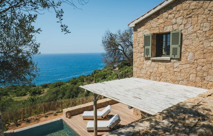 Luxury Villa Saleccia Beach Access Through the Maquis
