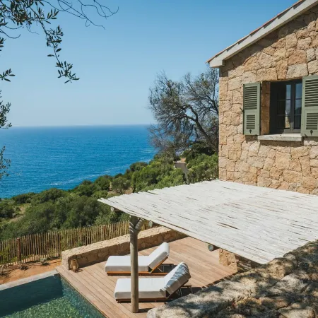 Luxury Villa Saleccia Beach Access Through the Maquis