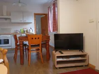 Vacation apartment near the national park and harbor with terrace and parking space