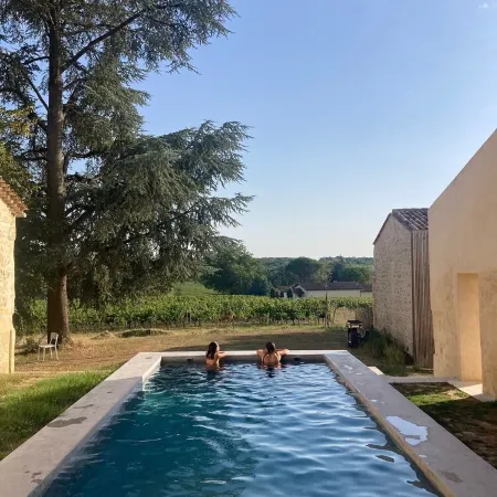 House and cottage among the vines 5 minutes from Saint Emilion