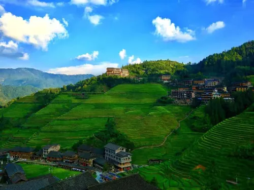 Longji Rice Terraces Blue Shadow Themed Homestay (Jinfo Summit Cableway Station)