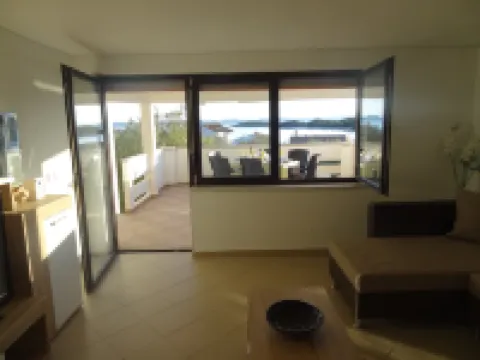 Ilsad Apartments, Apartment with Pool 80 Meters from se, Sea View from Balcony