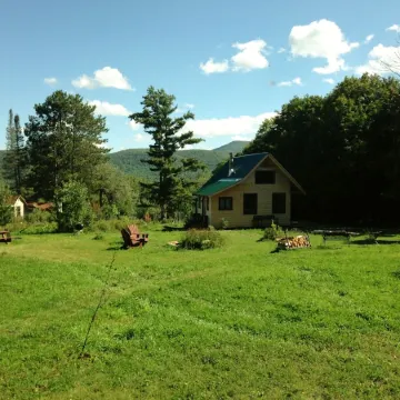 Restored Historic Adirondack Bird Camp Near Gore MT with Lovely Mountain Views