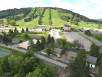 #1 Cabin~Walk to Wisp! Lake Access & Dock! Hot Tub~Game Room~Fire Pit & Dogs OK! Hotels in McHenry
