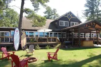 Big! 5 Bdrm- 3BA Log House, Big St Germain Lake, Sleeps 10, Outside Bar, Beach St. Germain住宿飯店