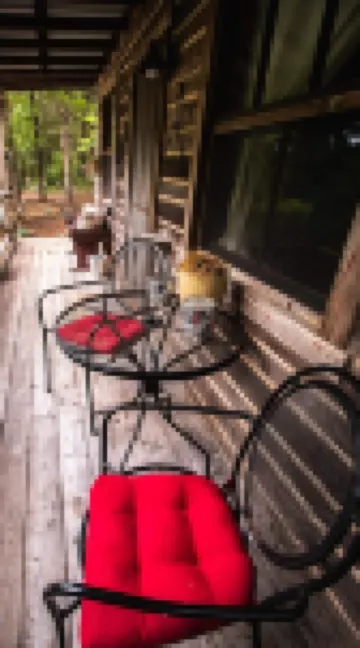 Cowboy Cabin, come sit under the trees