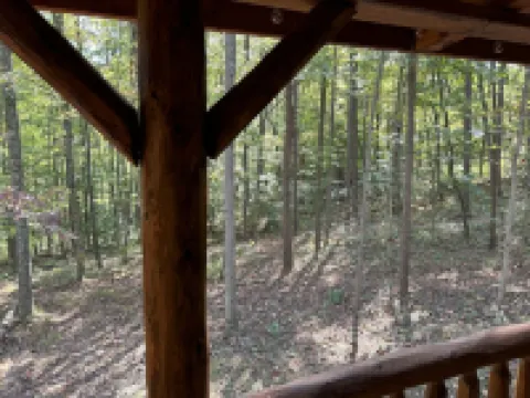 New Amish built log cabin near hocking hills & tar hollow, atvs & pet friendly