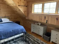 Cheerful Tiny Cabin hideaway near hiking, skiing & snowmobiling in small town VT