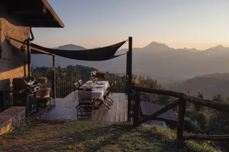 Stunning hilltop Tuscan farmhouse.  Private pool with spectacular views.