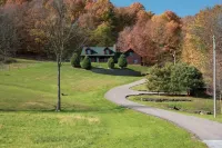 Cozy cabin on the hill with amazing surroundings.