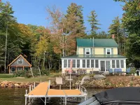 Waterfront Lake Winnisquam House, Guest House & Barn Game Rm, Sleeps 16 w/ Beach
