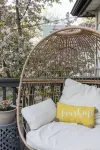 Charming Cottage with Hot Tub, Fire Pit, & Wooded Backyard