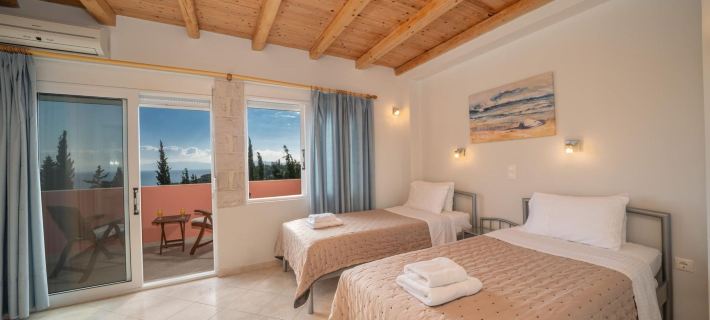 Villa Mounda Poseidon, Sea View Villa with Pool Hotéis em Elios Proni