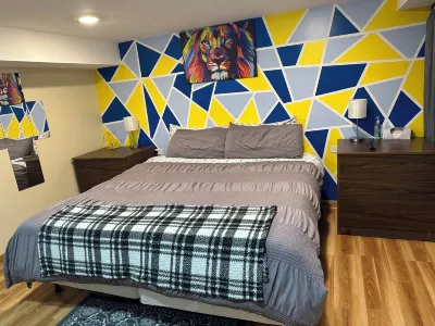 Charming apartment king bed with AC, WiFi 월마트 슈퍼센터 주변 호텔