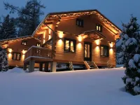 Log Cabins with Sauna, Fireplace, Terrace, Barbecue Etc. in Alpine Chalet Style