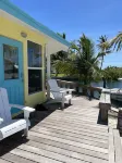 Yellow House with Dock on Deep Water Canal and Dock Power