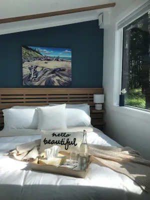 Oceanfront, newly built, modern tiny home with beach access!