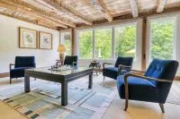 Historic Barn Retreat w/ Pool & Pond Views Longview Pond Lodge by Avantstay