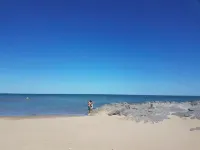 Sea and pool in nature park 2