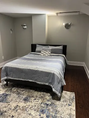 Cozy & spacious  2 bedroom basement apartment just 16 minutes from the airport.