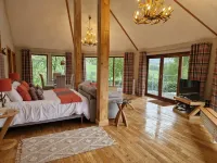 Luxury, secluded, Adult only Treehouse with hot tub, woodburner & stunning views