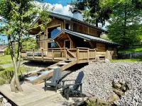 Chalet 5 Personnes - Jaccuzi - Sauna - Étang Privée La Cabane à Sucre