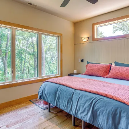 Modern Nellysford Getaway w/ View: Deck & Fire Pit
