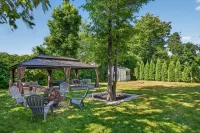 Backyard Oasis: Gazebo, Pool Table & Fire Table