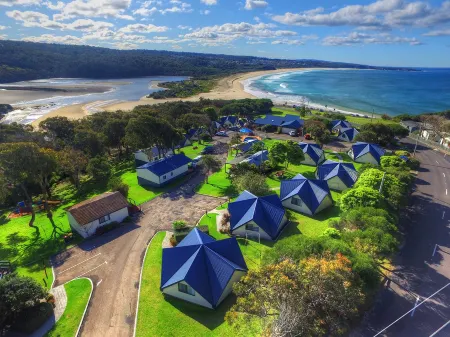 Beach Cabins Merimbula Отели в г. Меримбула