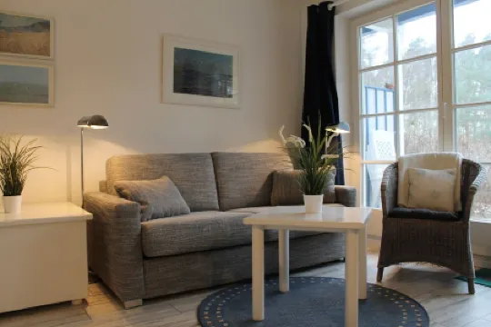 Apartment near the beach in the thatched roof house