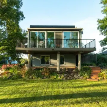 A Gorgeous Riverfront Renovation Minutes From Downtown Cedar Falls