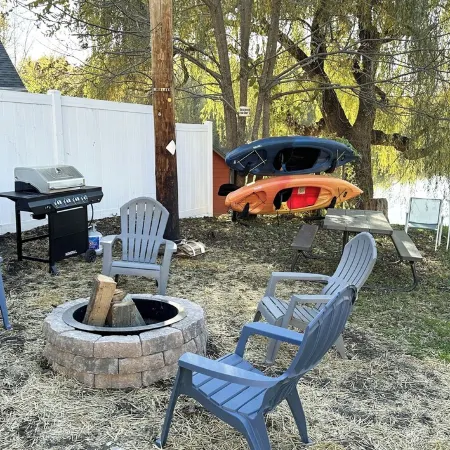 Cozy Waterfront Oasis – Hot Tub, Sauna, Firepit, Creek Views, Pet Friendly