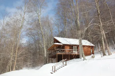Rustic, Secluded Getaway Cabin In The Woods Situated On 200 acres