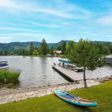 Your Lake Pend Orielle Get Away, beautiful waterfront home with private dock
