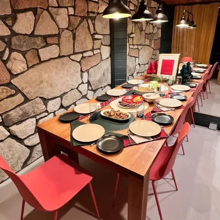 Modern Rustic Log Chalet w/ mtn views, pool & bonus loft on 17 secluded acres