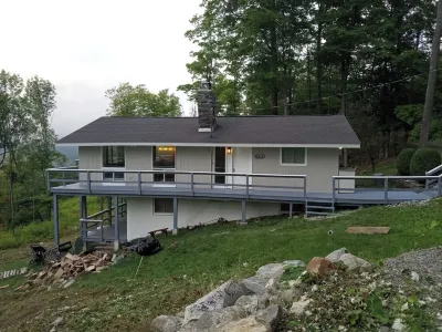 Cozy ski home with amazing views of Stratton & Bromley Mountains.