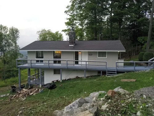 Cozy ski home with amazing views of Stratton & Bromley Mountains.