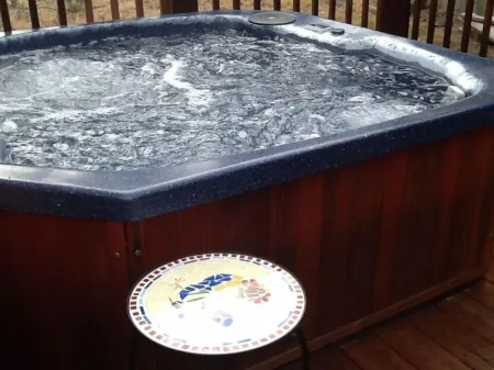 Cozy Cottage! Hot Tub & Cozy up to the Fireplace! Christmas Deco for Holidays!