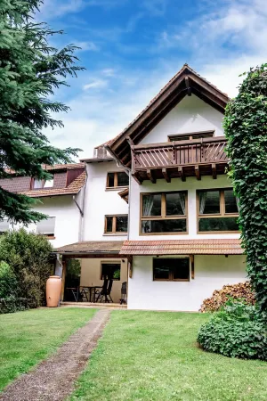 birds-nest holiday home palatian forest balcon wood stove