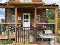 Charming Creekside Cabin next to 4 Mile Creek with mountain views. Dog friendly!