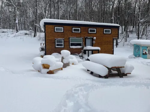 Charming Tiny House on 10 Wooded Acres Hotels in Bolton