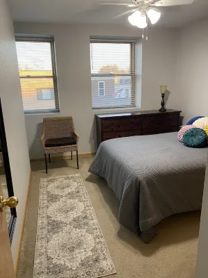 2 bedroom apartment in downtown Zumbrota.  Sleeps 4-6.