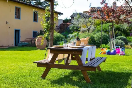 Apartment House with garden Tuscany Chianti ,  Florence 15km. Отели рядом с достопримечательностью «Villa Di Murlo»
