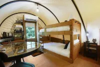 Covered Wagon Camping w/ Salt Water Hot Tub