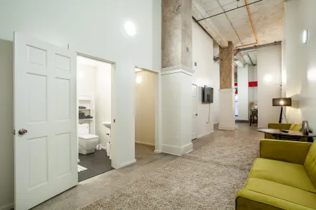 Spacious Loft with Modern Style and Street View - Charming Downtown Escape
