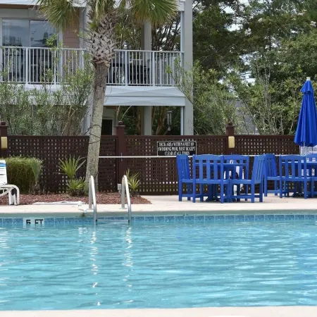 Brunswick Plantation Studio Unit 604l with Outdoor Pool and 27 Hole Golf Course Onsite by Redawning