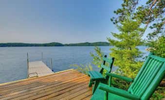 Lakefront Harrisville Cabin w/ Dock & Decks!