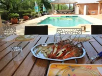 Somone: large air-conditioned villa with swimming pool, 10 people *, between Sea and Lagoon Hotels in Somone